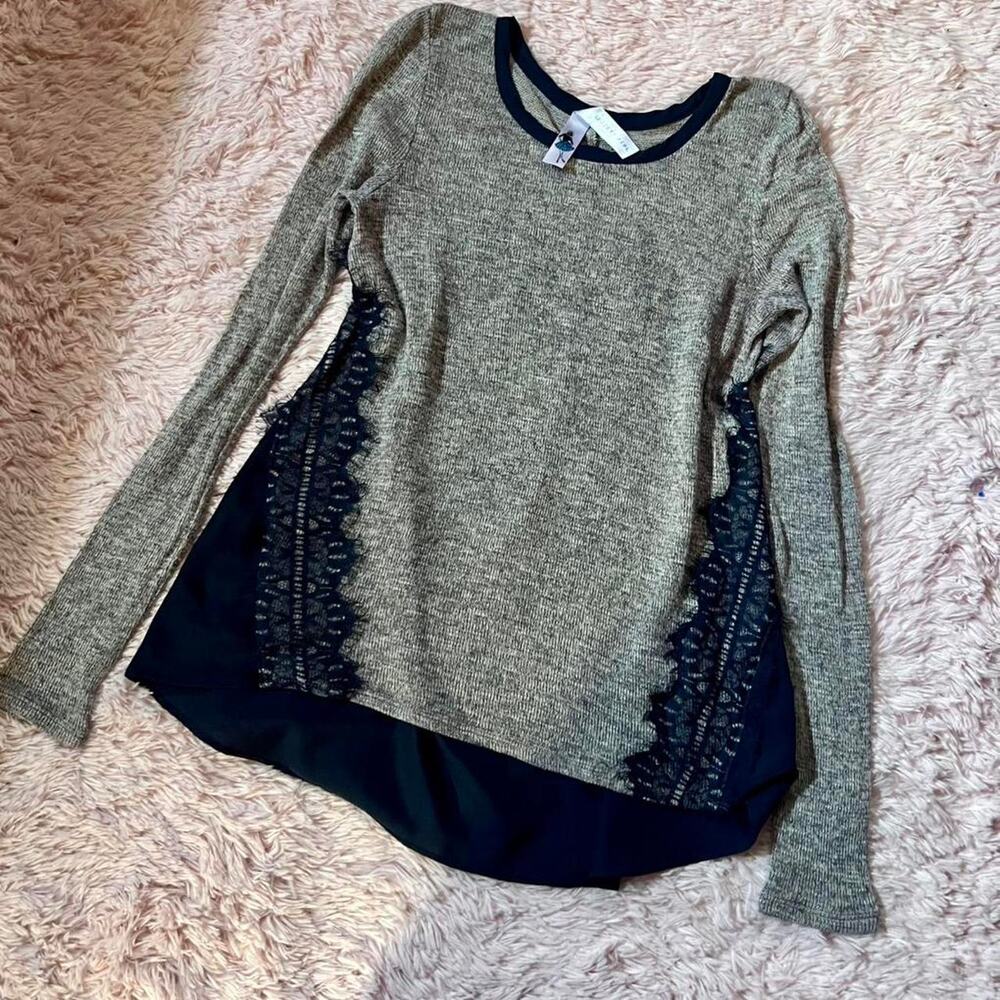 Bohemian‎ Lace Distressed Indie Hipster Earthy Prairie Whimsical Lightweight Top